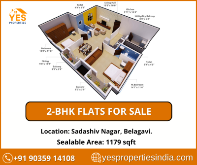 2-BHK Flats for Sale in Sadashiv Nagar, Belagavi | Modern Design & Prime Location