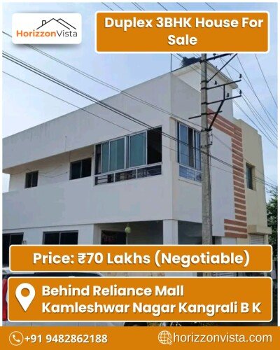 Luxurious 3BHK Duplex House for Sale in Kamleshwar Nagar, Kangrali BK (Behind Reliance Mall)