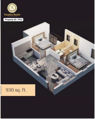 2 BHK Compact & Smart Home – Floor 1 (930 sq. ft.) | Belagavi