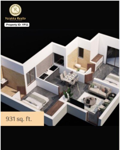 Top - Floor Scenic 2 BHK – Floor 4 (931 sq. ft.) | Serene Views in Belagavi