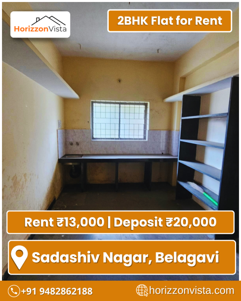 Affordable 2-BHK Flat for Rent in Sadashiv Nagar, Belagavi | Ideal for Families & Professionals-1